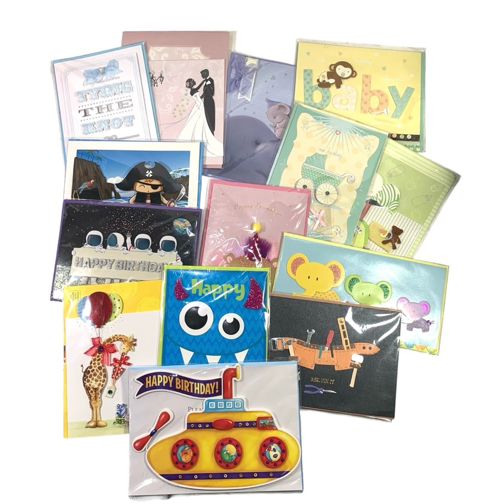 Burgoyne Specialty 3D Assorted Greeting Cards Bundle of 14